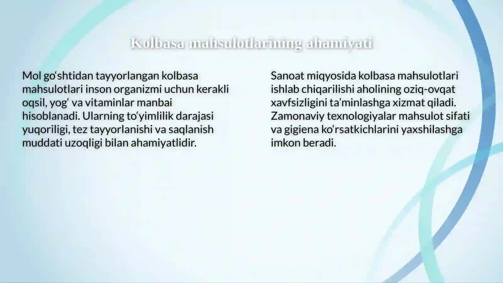 Mol goʻshtidan kolbasalar tayyorlash texnologiyasi 4