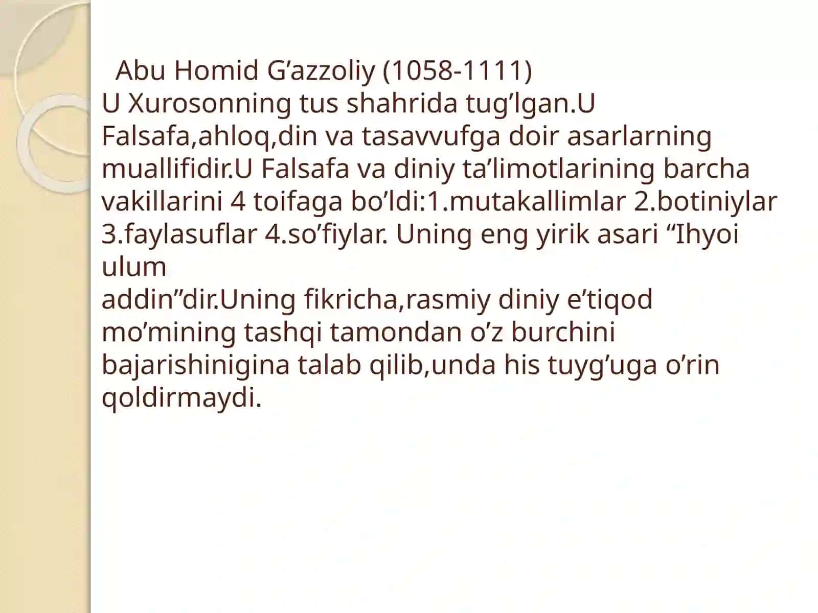 Insonning madaniy yuksalishi va falsafiy tafakkur taraqqiyoti 4