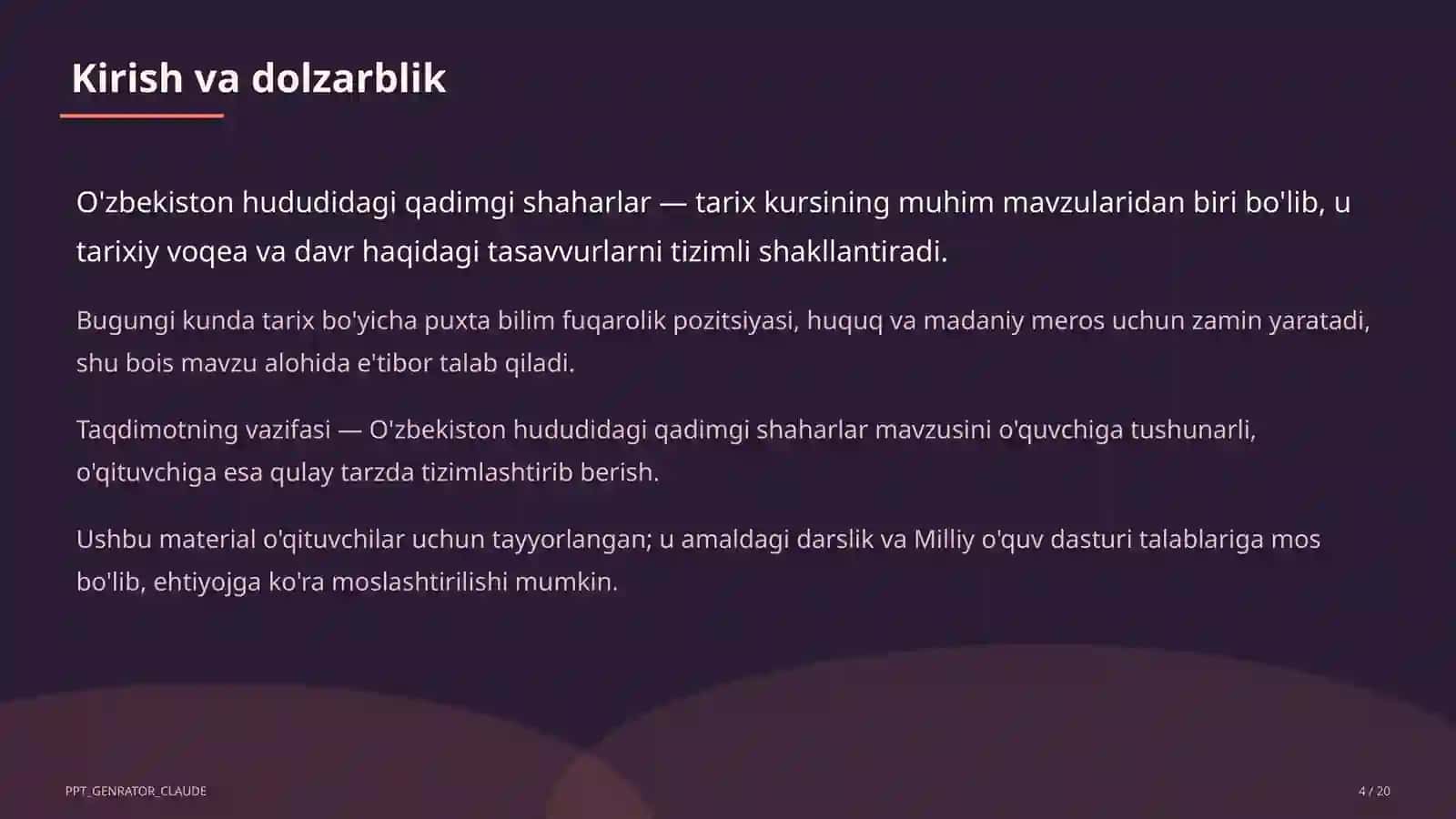 O'zbekiston hududidagi qadimgi shaharlar (5-sinf) 4