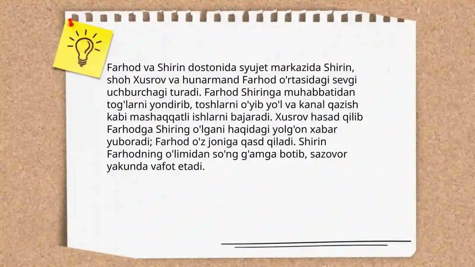 Alisher Navoiy Farhod va Shirin dostoni 4