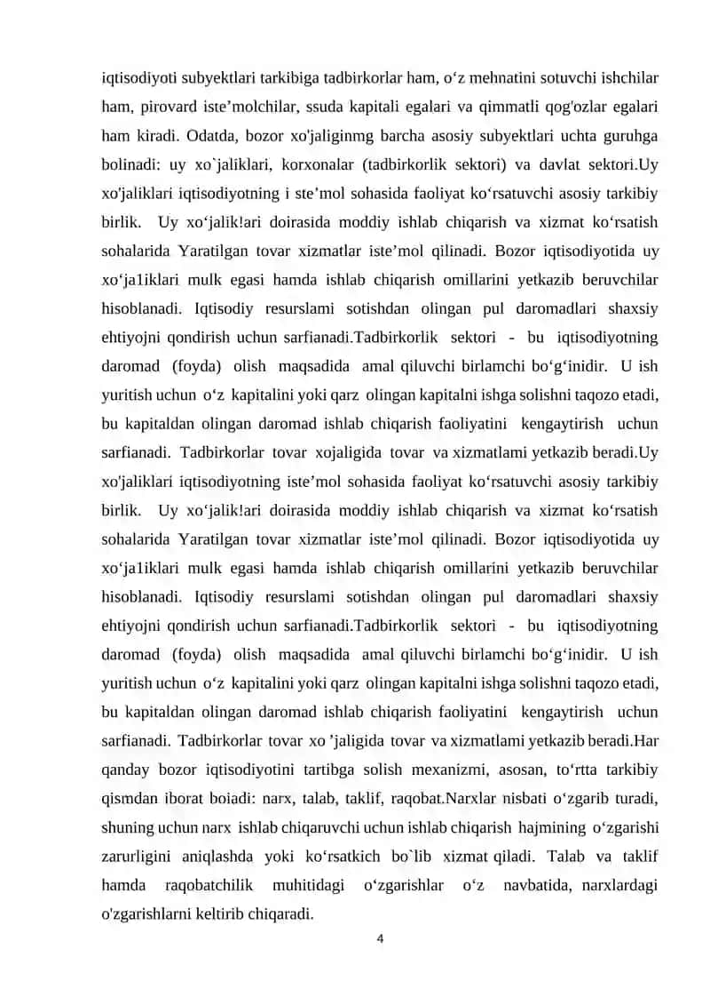 Bozor Iqtisodiyoti 4