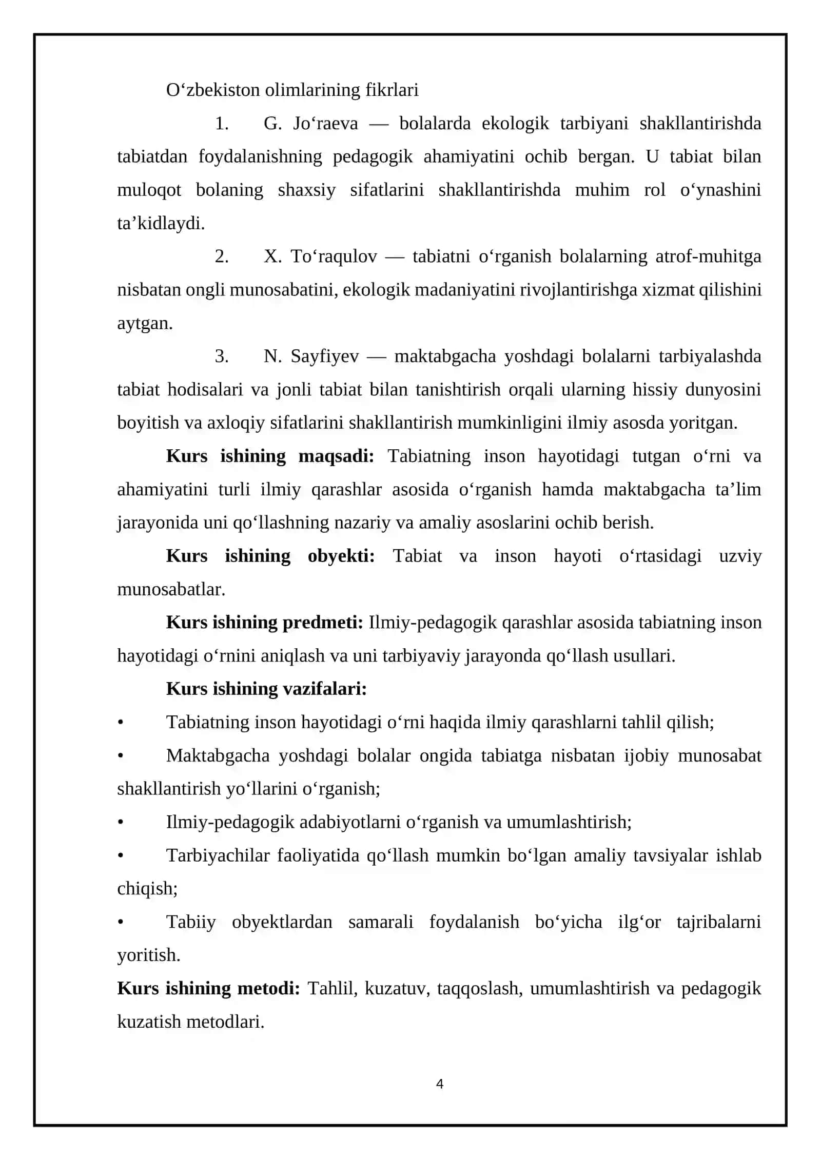 TABIATNING INSON HAYOTIDAGI O‘RNI 4