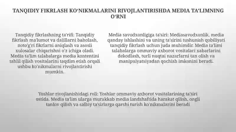 Milliy Jurnalistikada Media Tal'Limning O'Rni 4