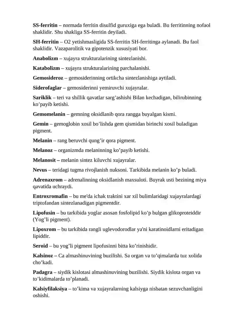 PATOLOGIK ANATOMIYA FANIGA KIRISH 1-2 MAVZULAR UCHUN 4