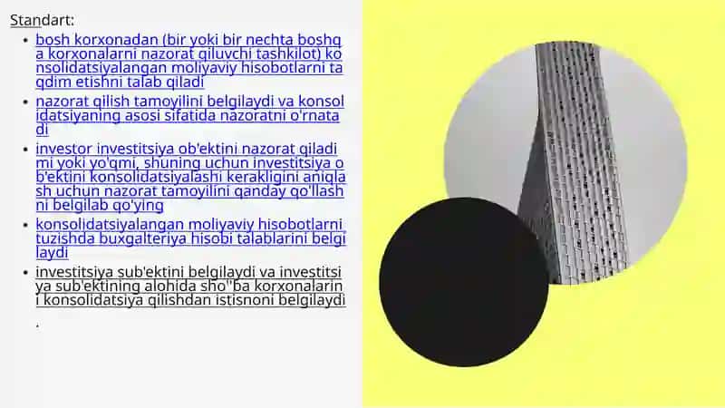 IFRS 10 — KONSOLIDATSIYALANGAN MOLIYAVIY HISOBOTLAR 4