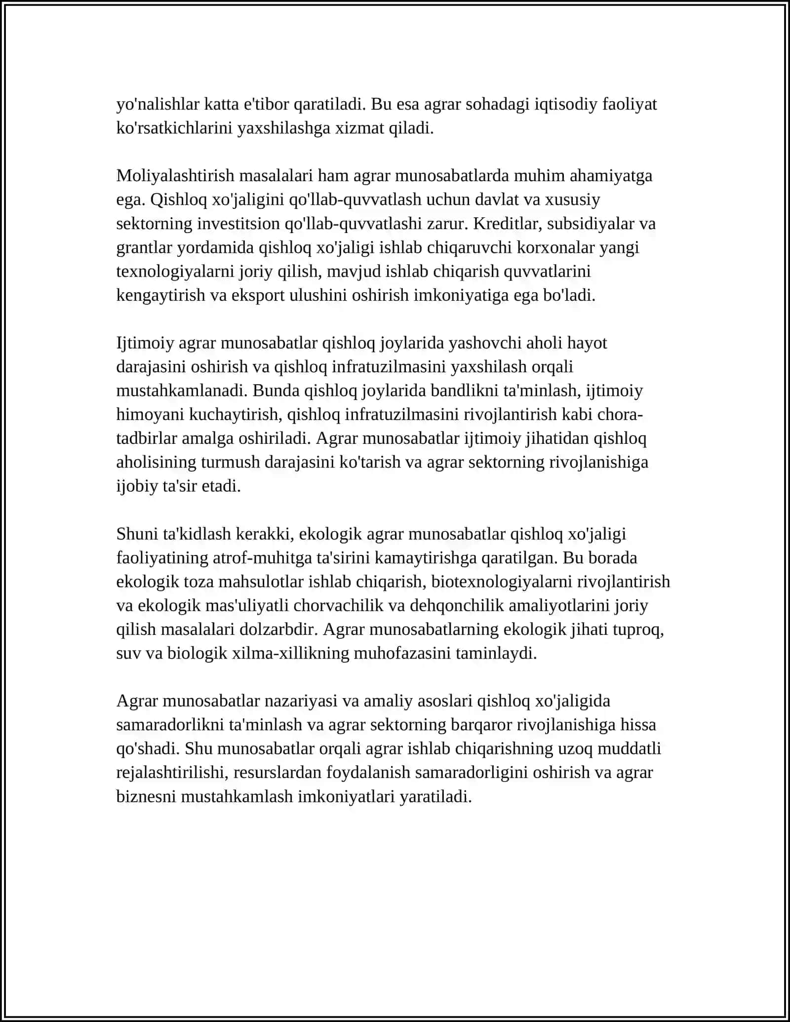AGRAR MUNOSABATLAR VA AGRAR BIZNESGA TAYYORLANISH 4