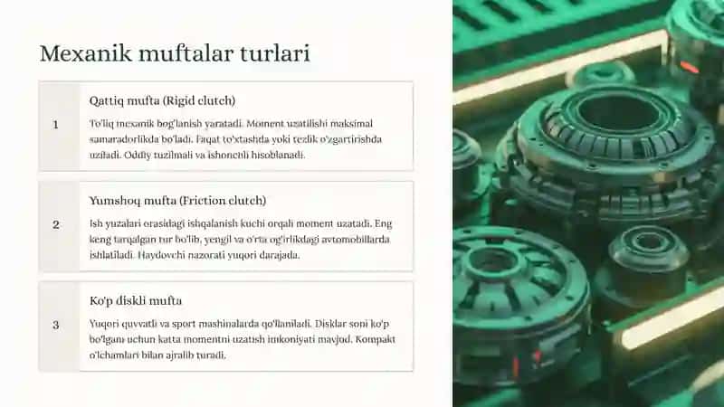 Mashina Detallari: Mexanik Uzatish Tizimining Markaziy Elementi 4