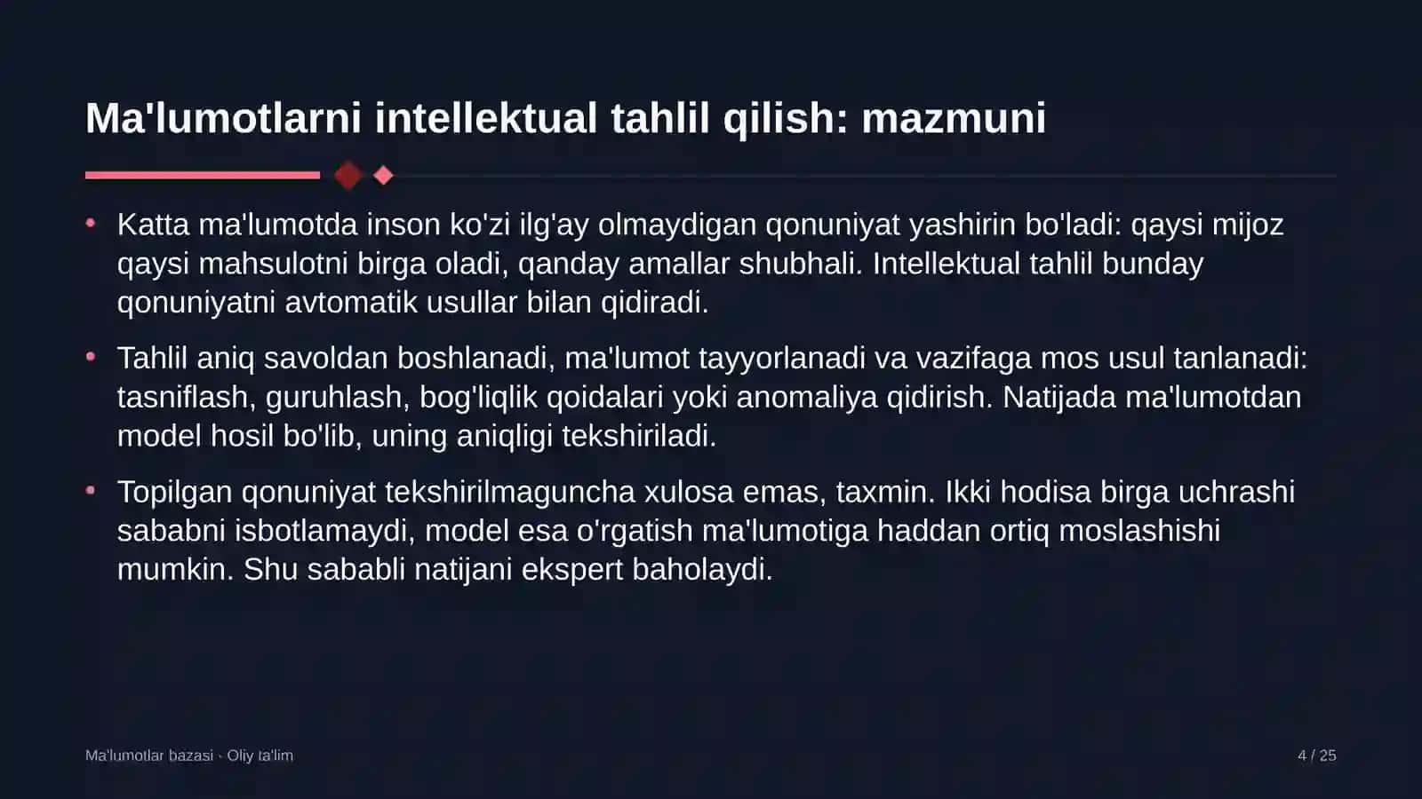 polimer mahsulotlari ishlab chiqarishda ma'lumotlarni intellektual tahlil qilish data mining 3491 4