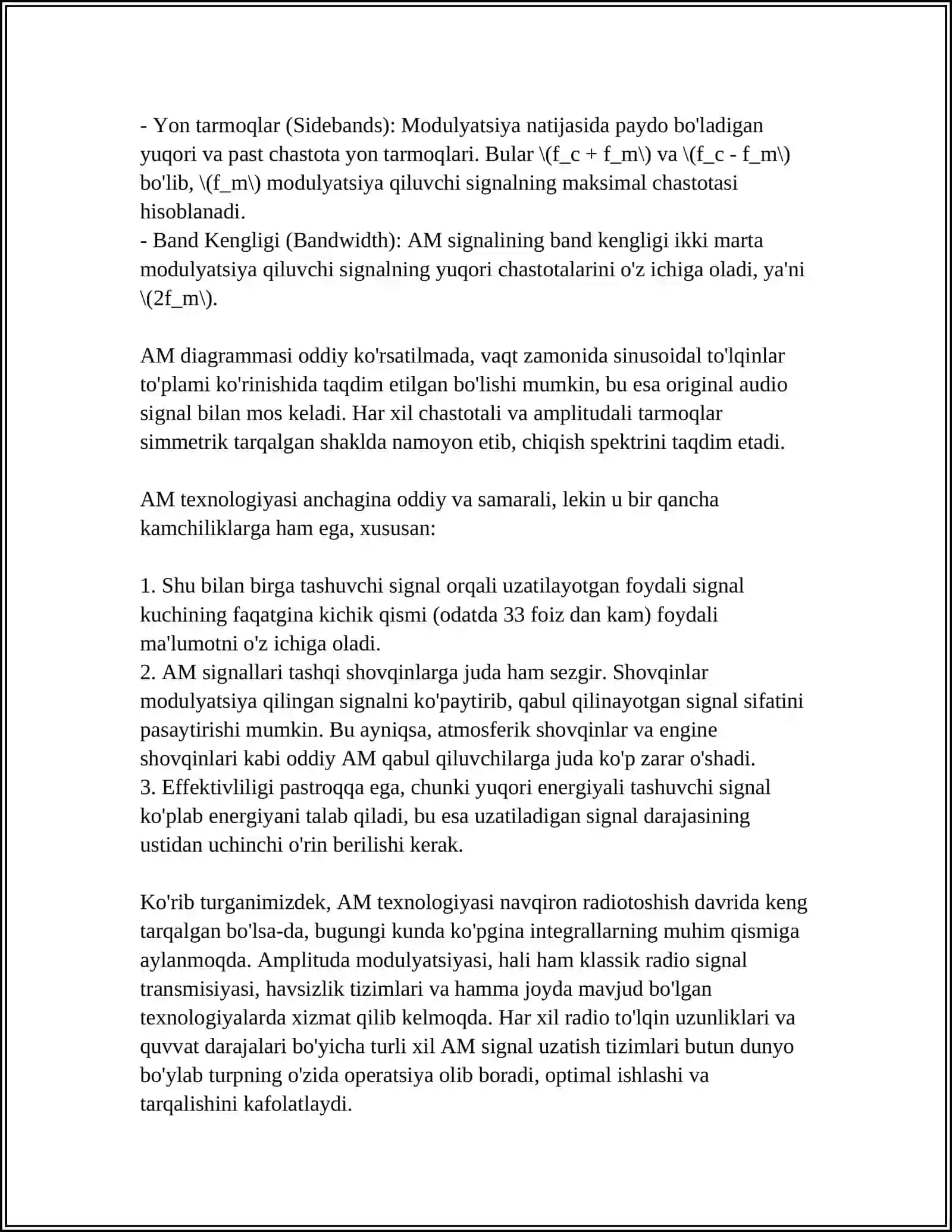RADIOCHASTOTAVIY MODULYATSIYALAR TURLARI 4