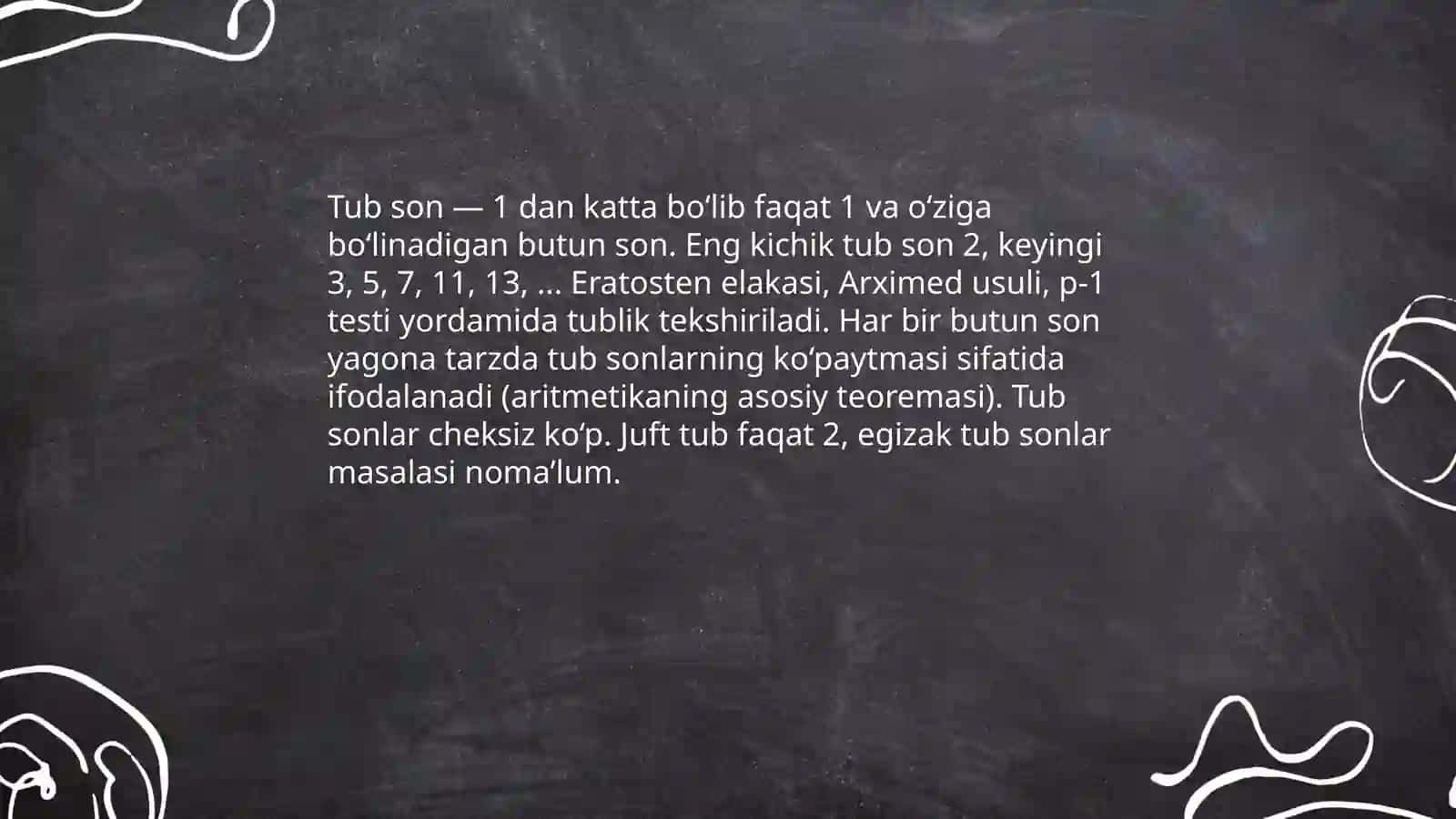 Sonlar nazariyasi 4