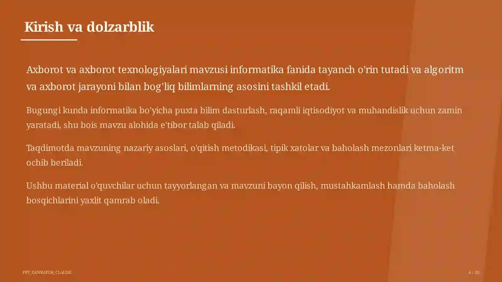 Axborot va axborot texnologiyalari (5-sinf) 4