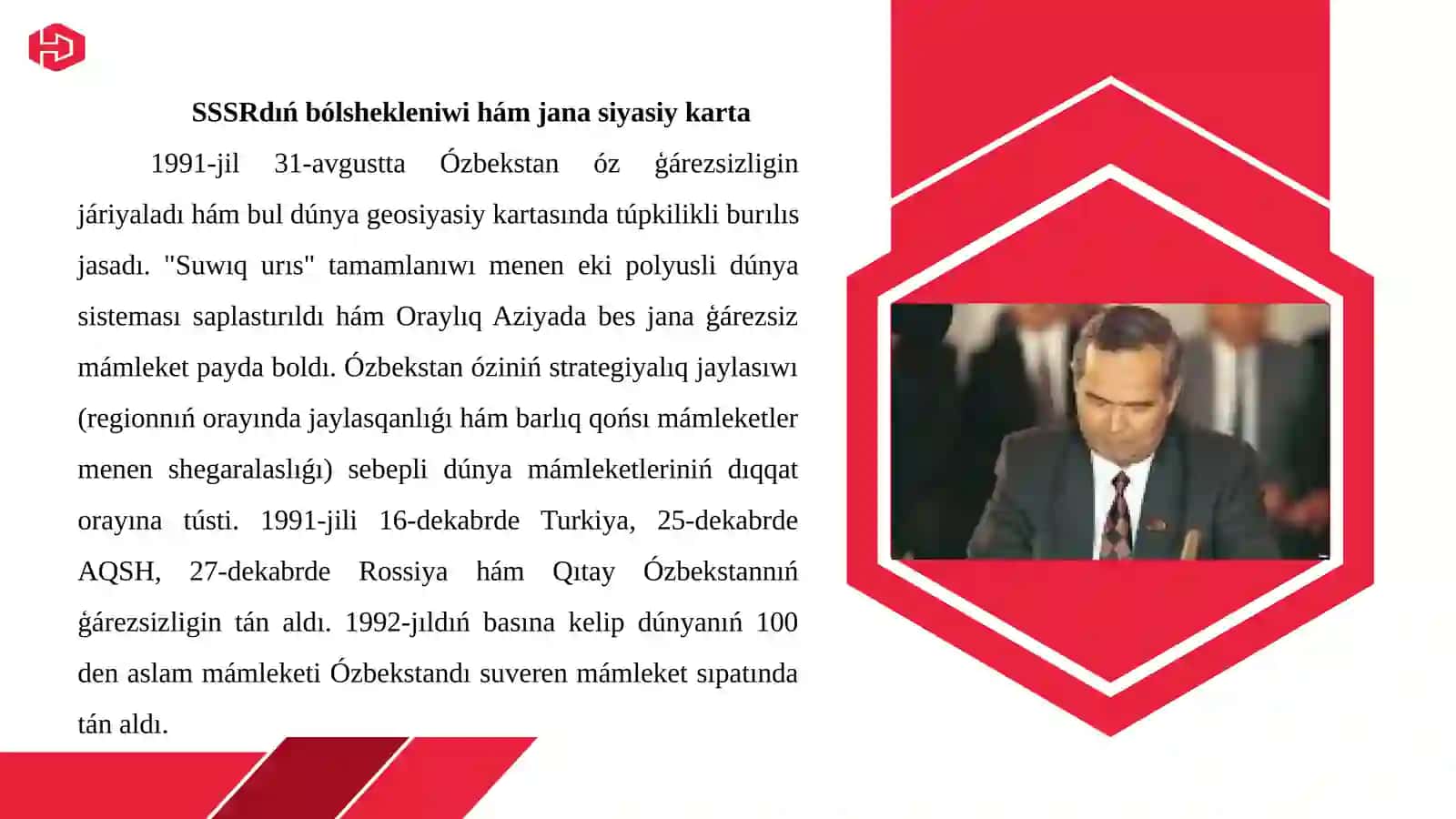 «Jáhan táriyx» páninen prezentatsiya jumısı 4
