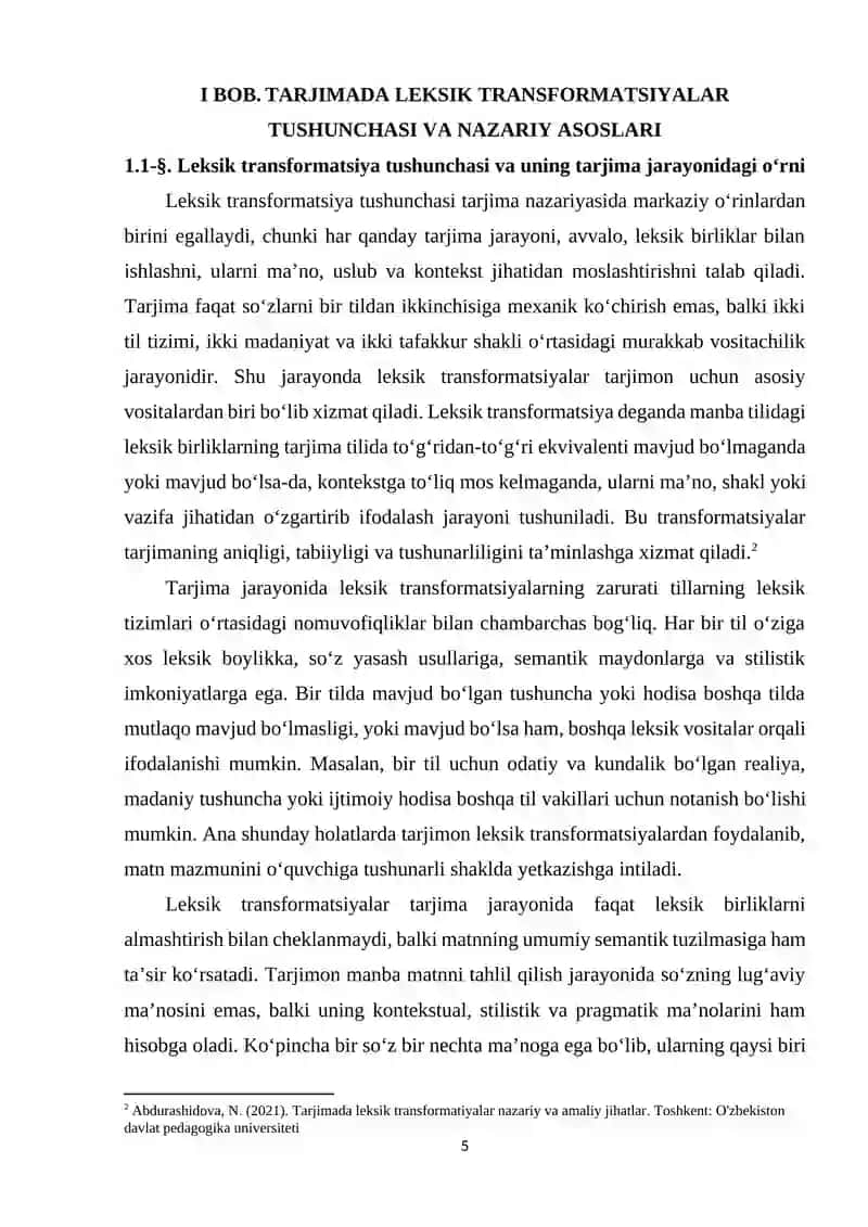 TARJIMADA LEKSIK TRANSFORMATSIYALAR 4