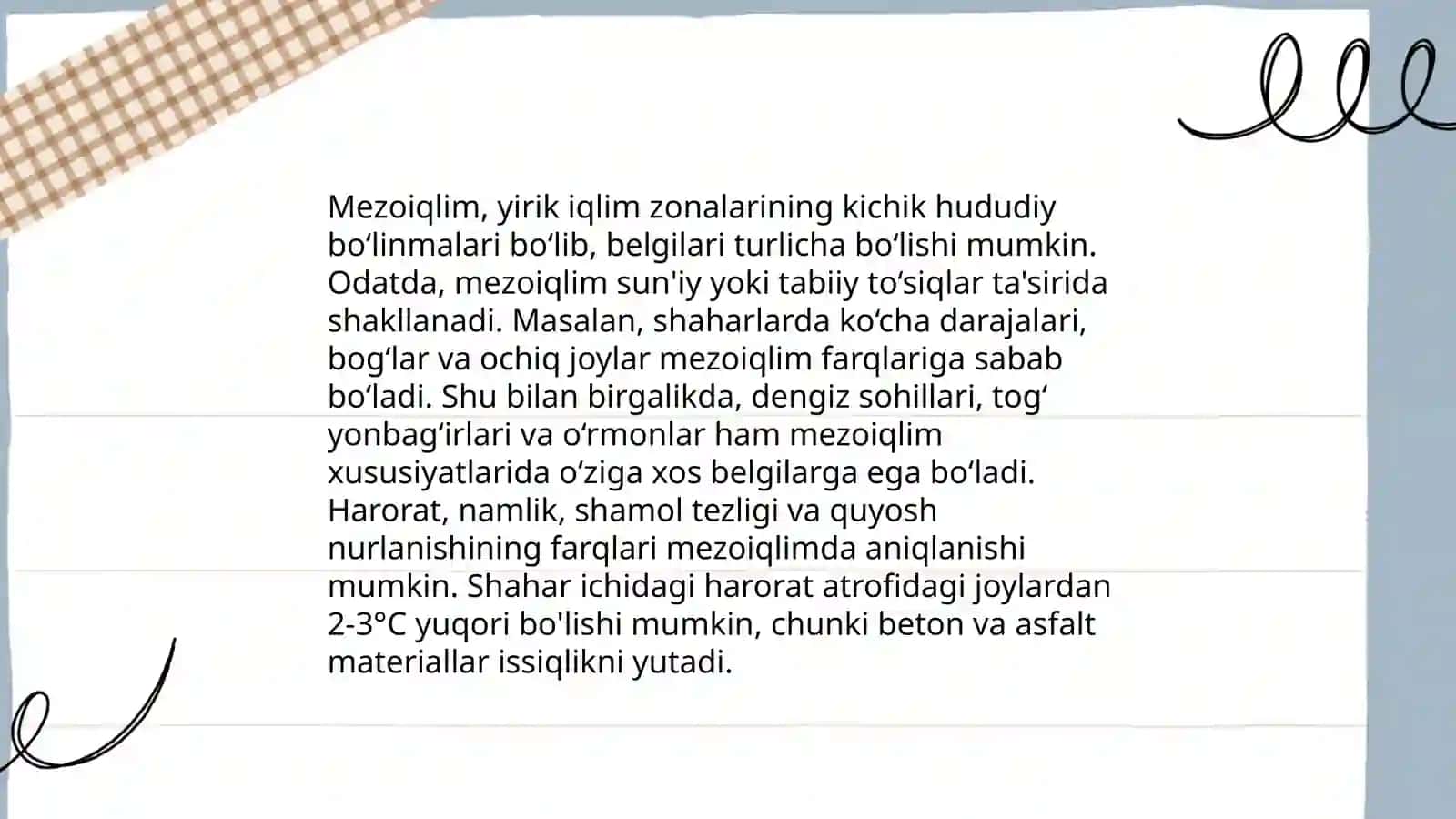 Mezo va mikroiqlim 4