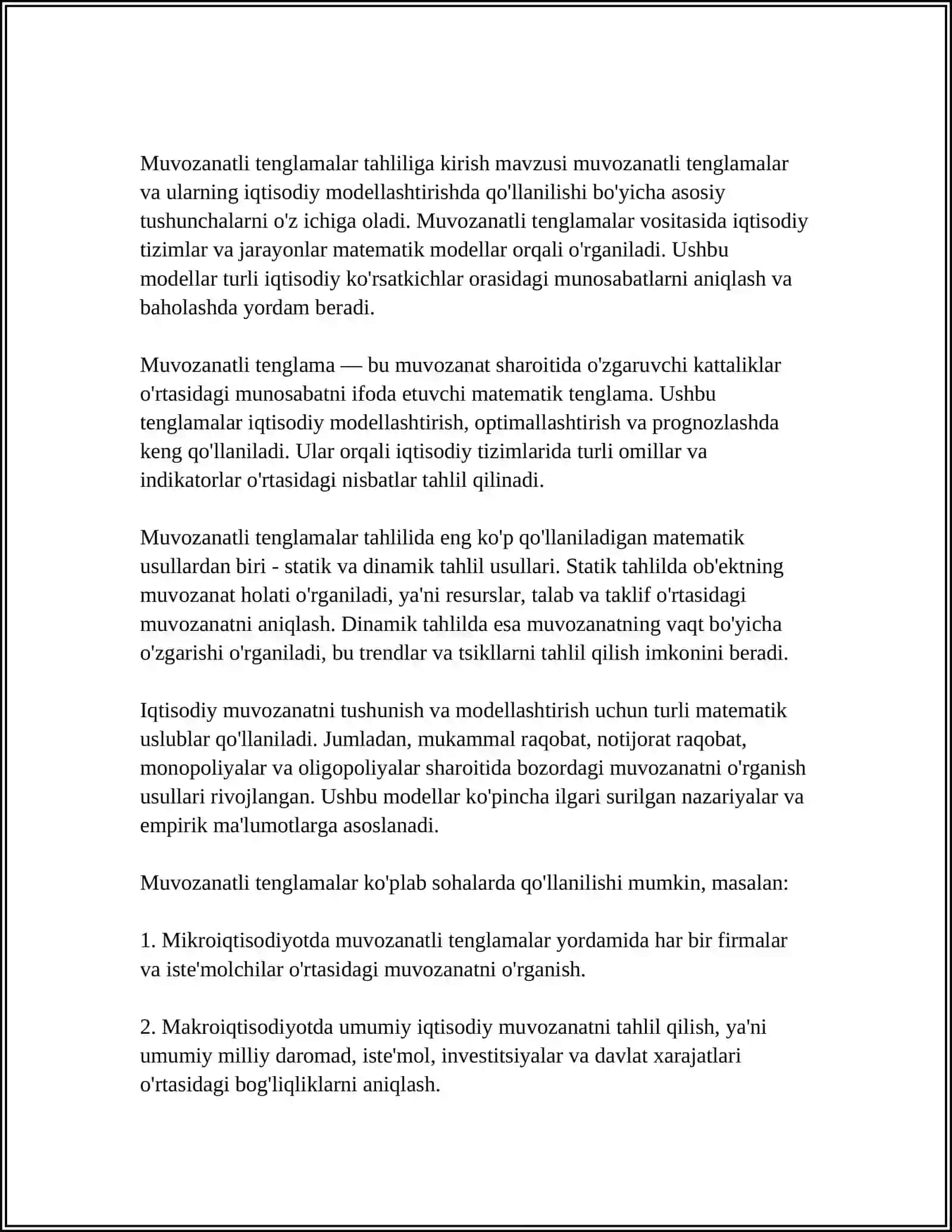 MIQDORLAR OʼRTASIDAGI MUNOSABATLARGA OID MASALALAR YECHISHNI OʼRGATISH METODIKASI. HARAKATGA DOIR MASALALAR TURLARI VA ULARNI YECHISH METODIKASI 4