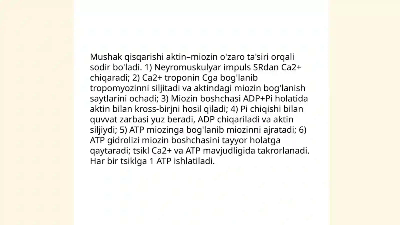 Mushaklarning ishi va biomezanikasi. Lesgaft mushaklar to'g'risida ta'limot 4