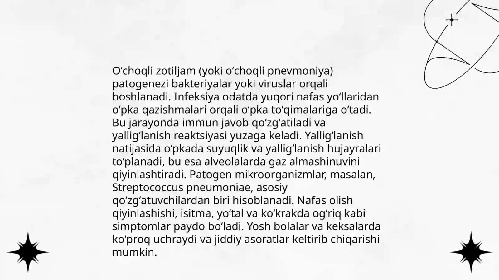 Oʻchoqli zotiljamning etiologiyasi 4