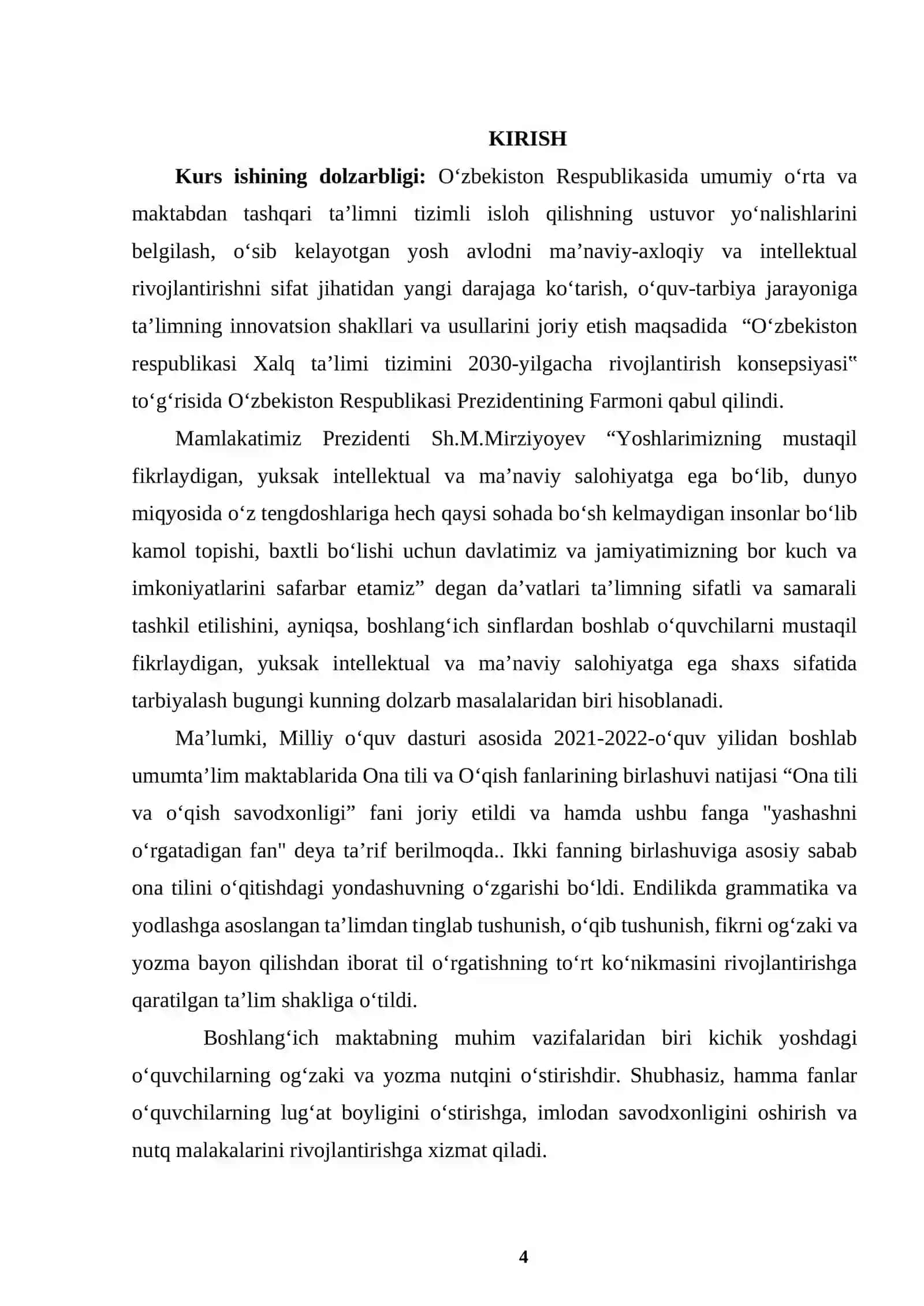 BOSHLANG’INCH SINFLARDA MATN VA BADIIY ASARLARDA TINISH BELGILARINING ISHLATILISH O’RNI 4