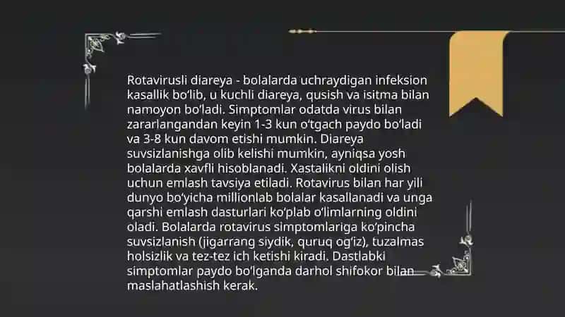 Buzoqlarning rotavirusli diareyasi 4