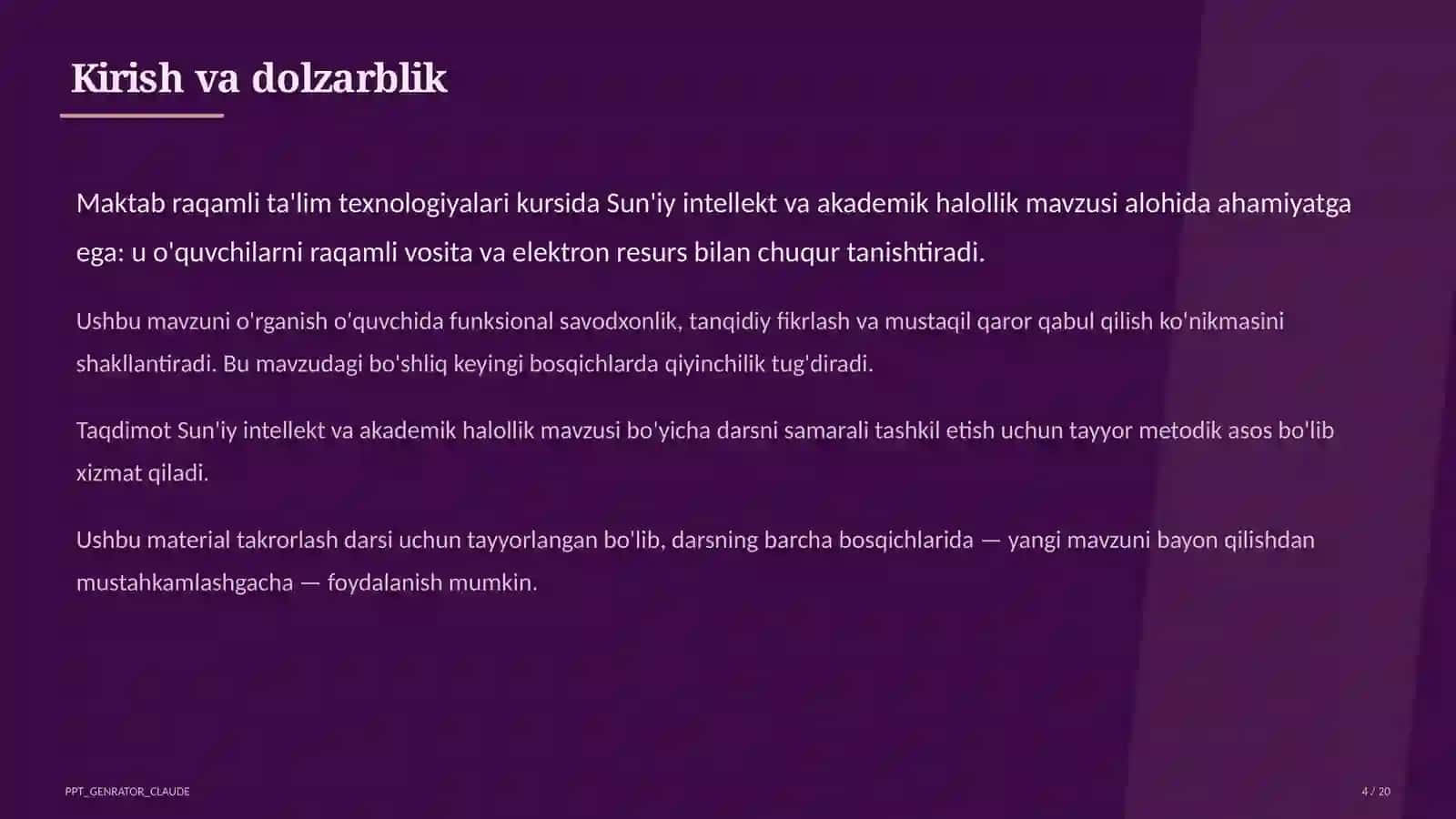 Sun'iy intellekt va akademik halollik 4