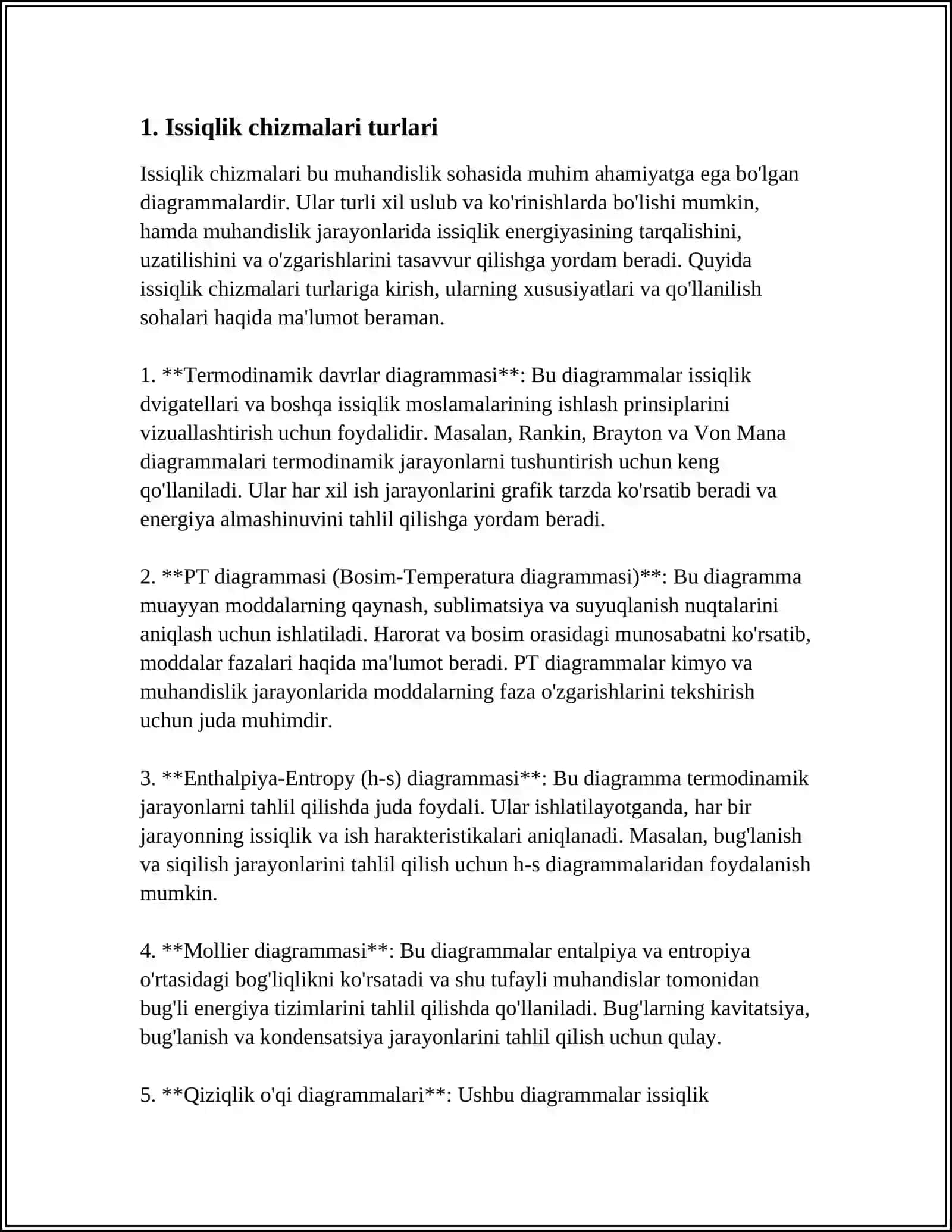 ISSIQLIK CHIZMALARINI QOZONLARNI TASNIFLARINI VA RUSUMLARINI ORGANISH 4