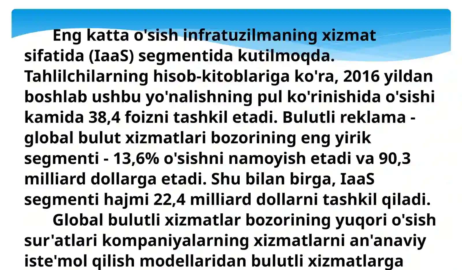 Bulutli hisoblashlar va servislar 4