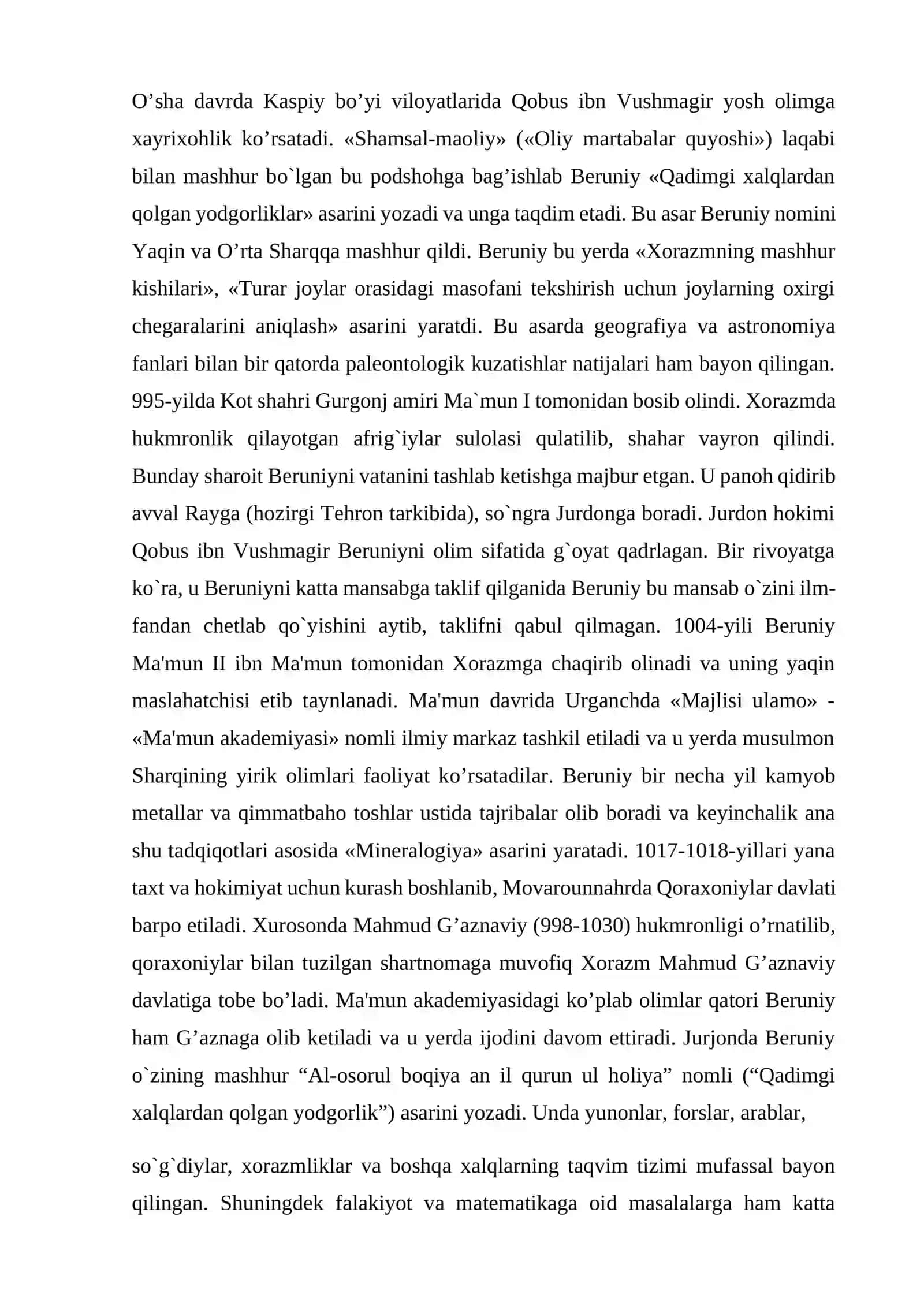 Abu Rayhon Beruniyning ilmiy-pedagogik qarashlari va uning inson va ahloqiy tarbiya haqida fikrlari 4