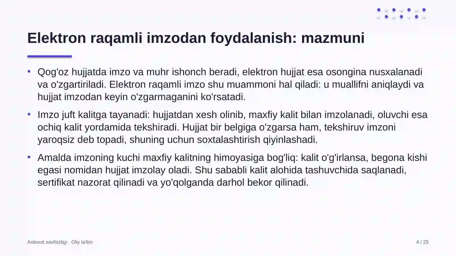 Botanika bog'larida elektron raqamli imzodan foydalanish 4