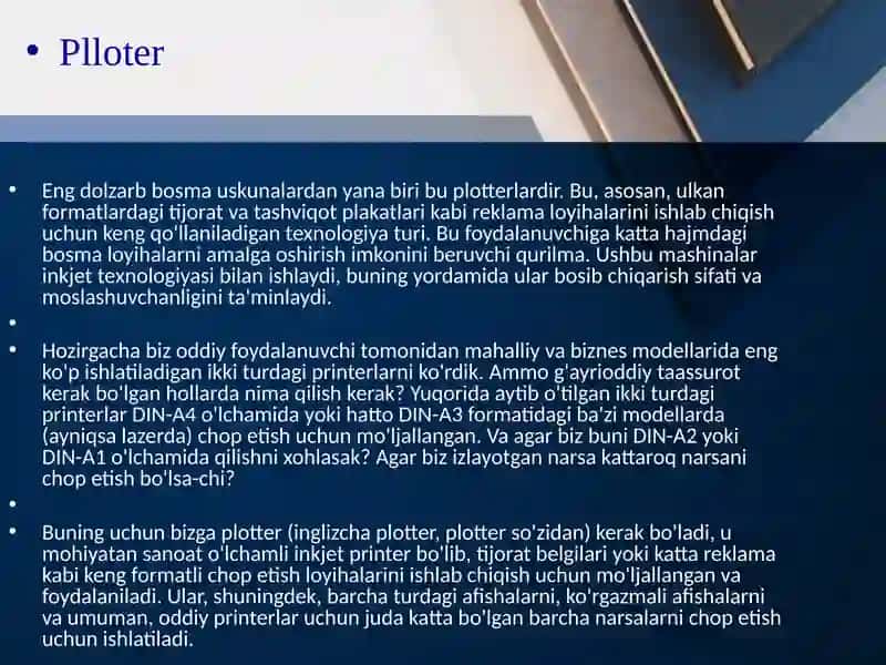 Printer va ularning turlari 4