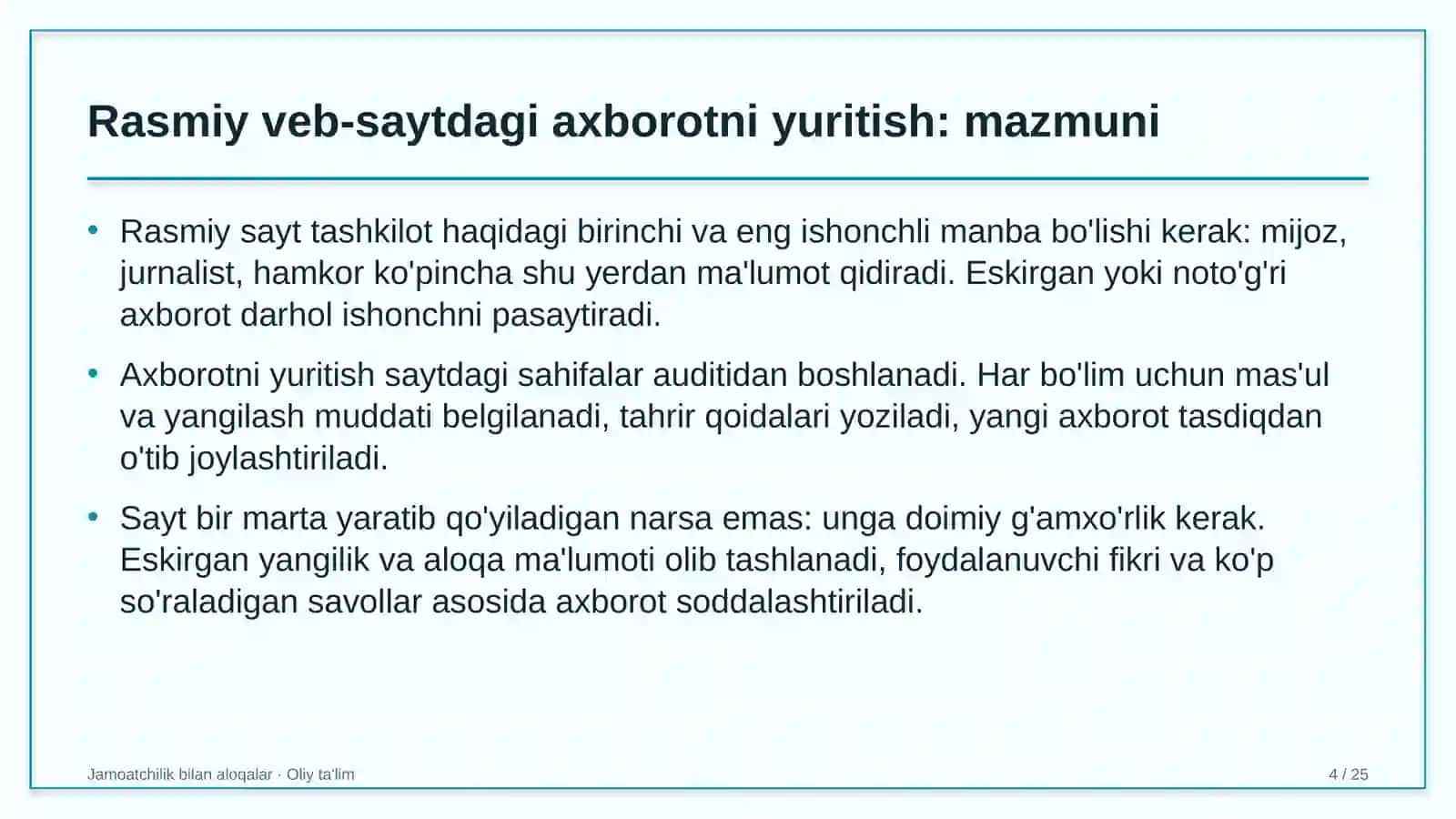 bulutli xizmatlar provayderlarida rasmiy veb saytdagi axborotni yuritish 4806 4