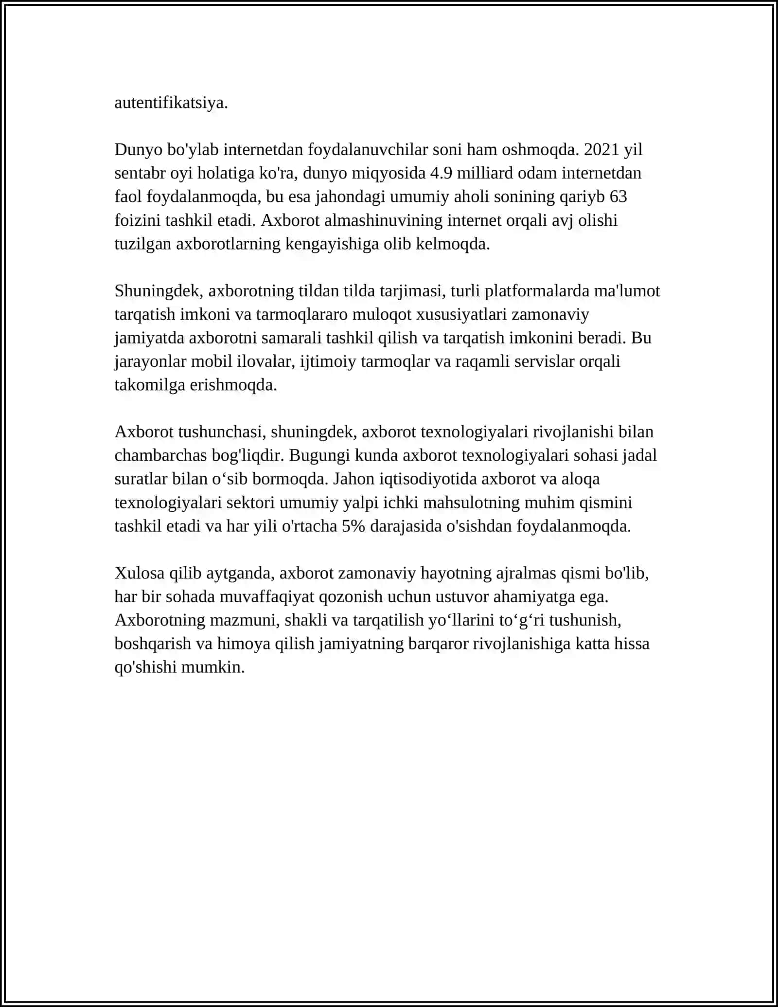 AXBOROT TEXNOLOGIYALARINING ASOSIY TUSHUNCHALARI 4