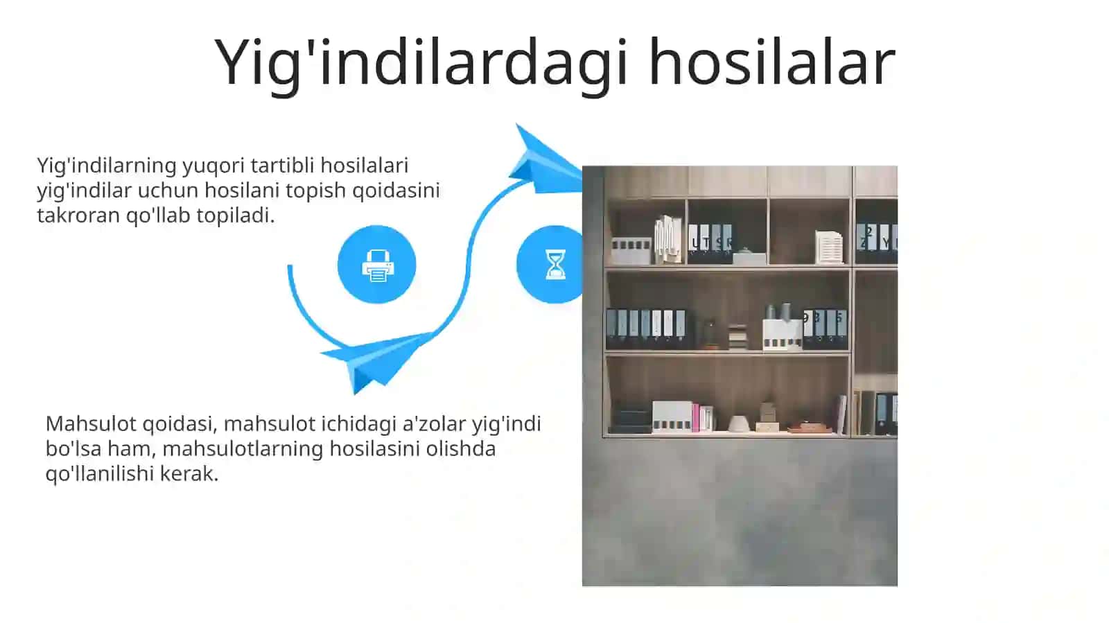 Yig'indilar va ko'paytmalarni yuqori tartibli hosilalari 4