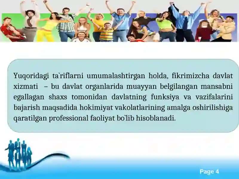 Davlat xizmatchilari tushunchasi 4