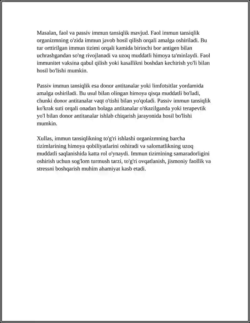 IMMUN TANSIQLIKNING FIZYOLOGIK ASOSLARI 4