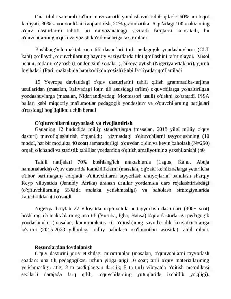 Boshlangich sinf ona tili dasturining tahlili 4