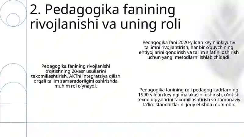 O‘zbekistonda ta’lim islohotlari va Pedagogika fani 4