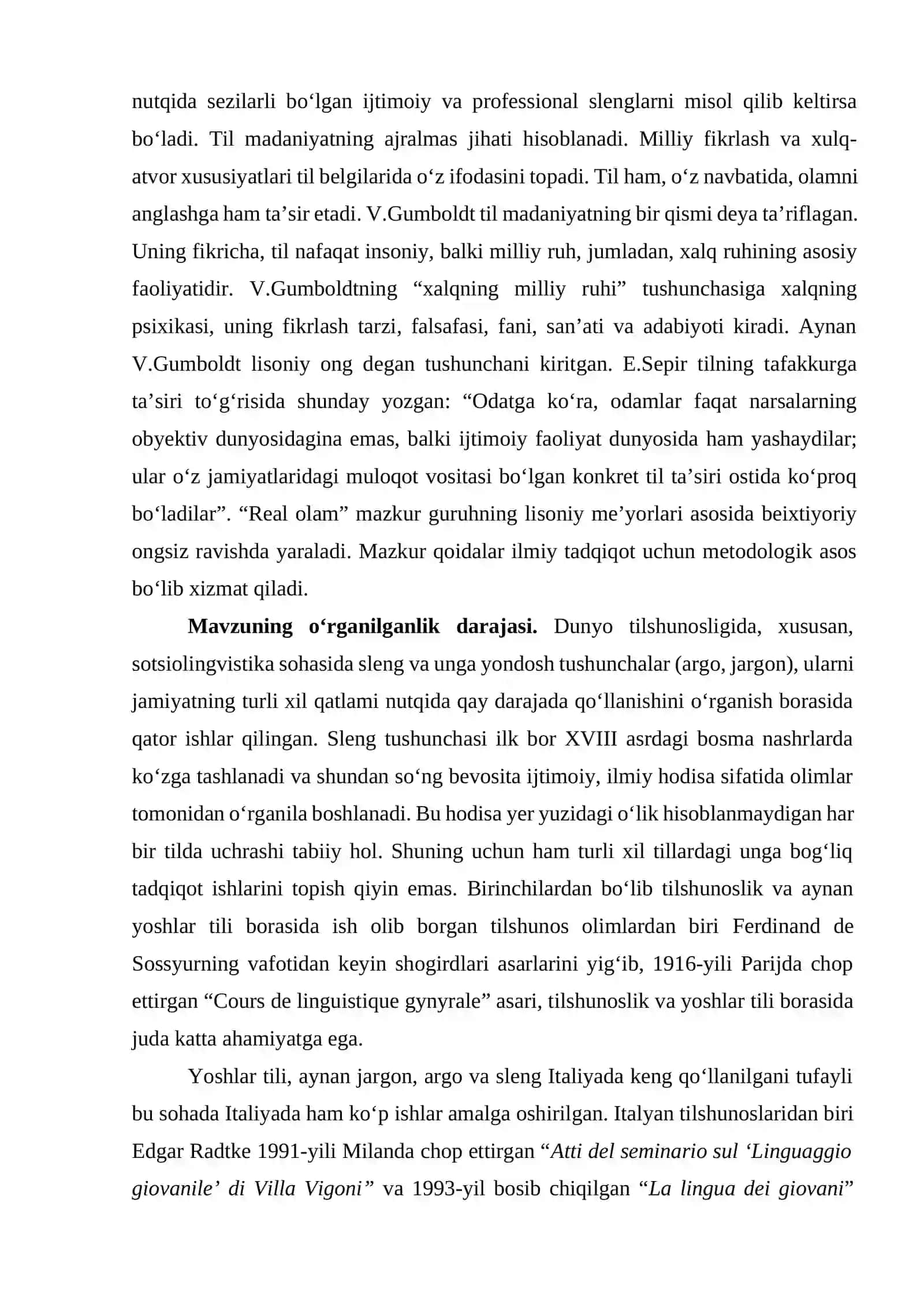 O‘ZBEK TALABA YOSHLARI NUTQIDA SLENGLARNING QO‘LLANISHI VA ULARNING PRAGMATIKASI 4