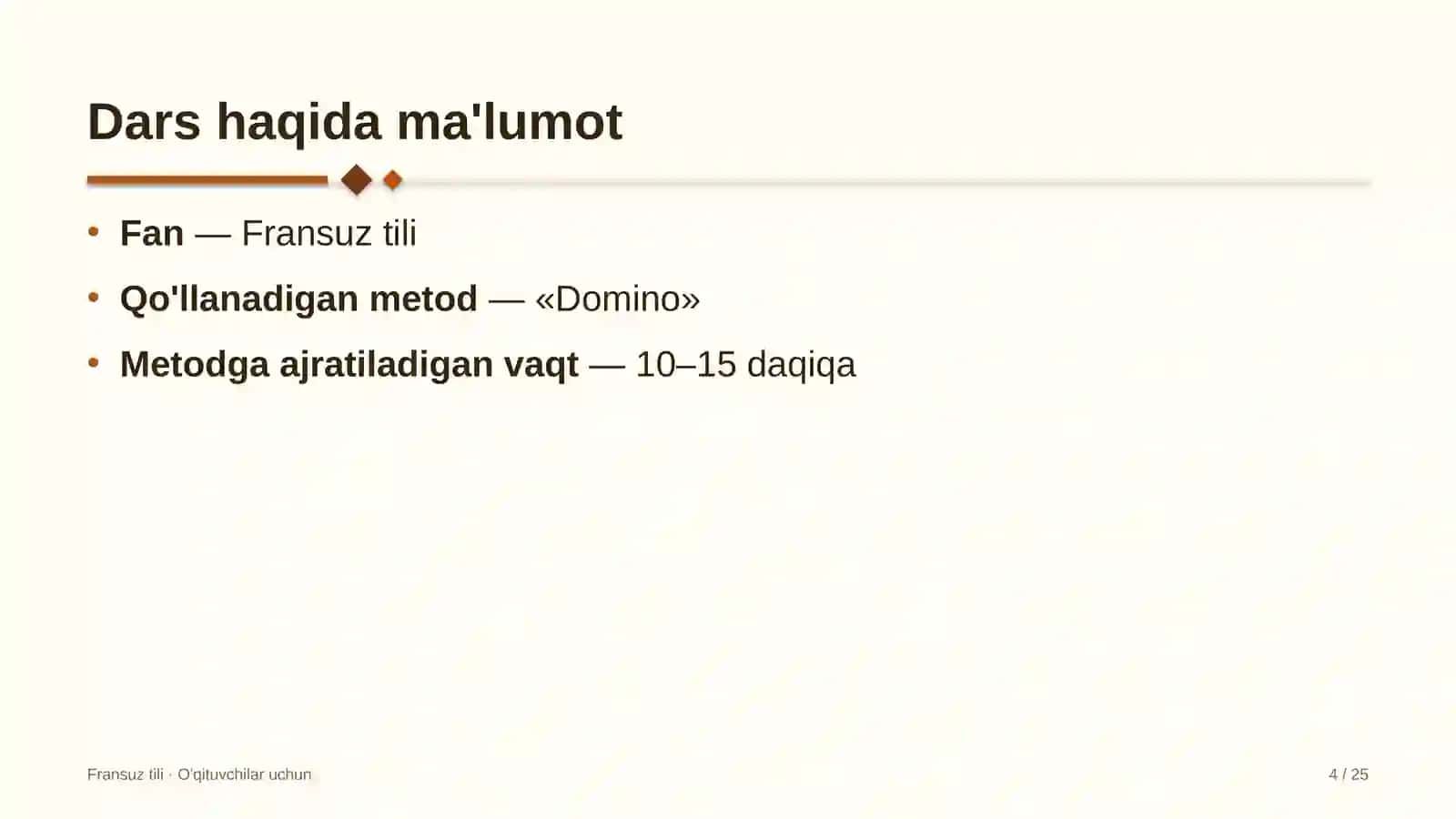 fransuz tili darslarida domino metodidan foydalanish 7742 4