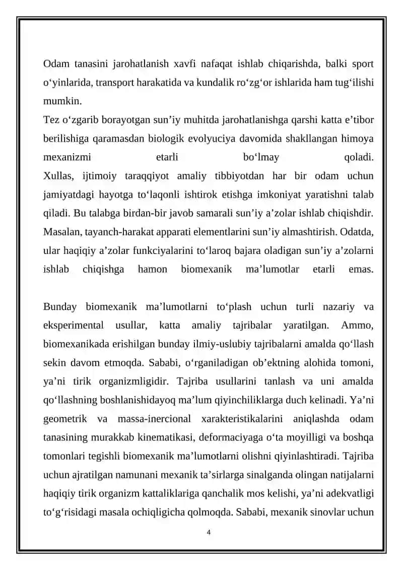 Travmatologiya va stomatologiyada biomexanikaning o‘rni 4