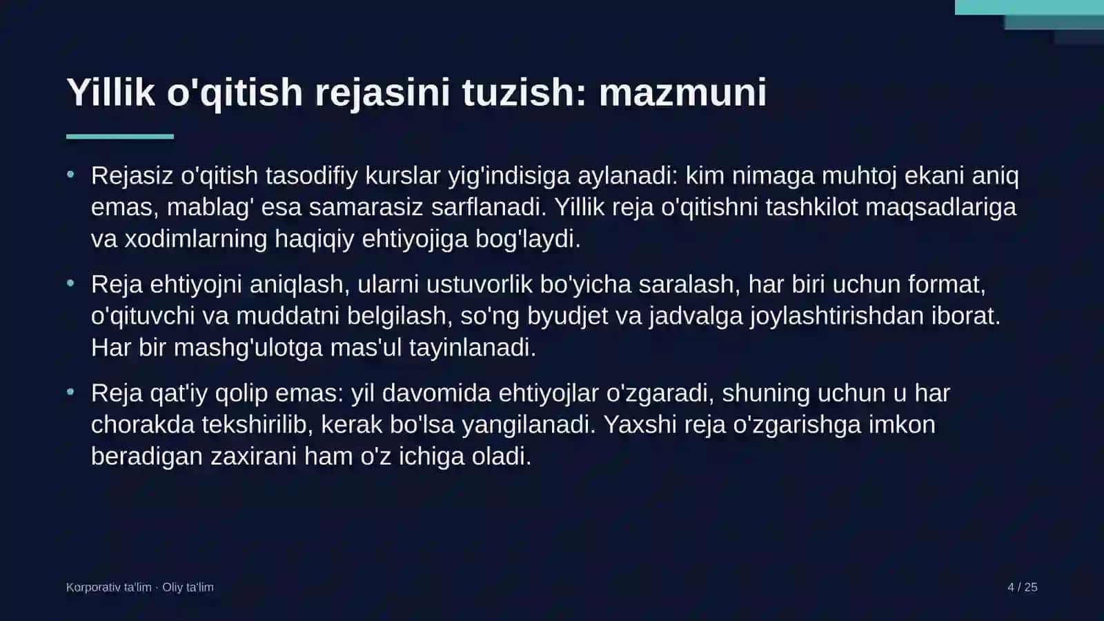 o'simliklarni himoya qilish xizmatida yillik o'qitish rejasini tuzish 5685 4