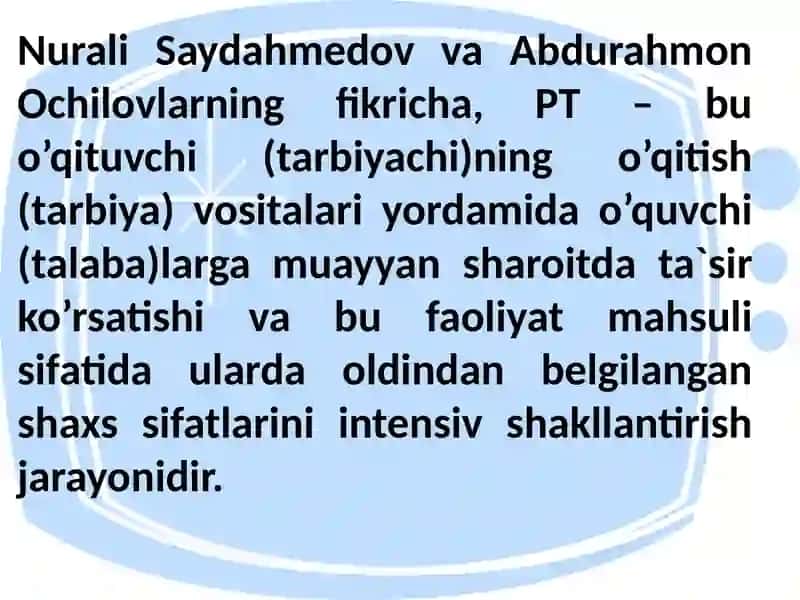 Pedagogik amaliyotda innovatsion texnologiyalarni qo’llash 4