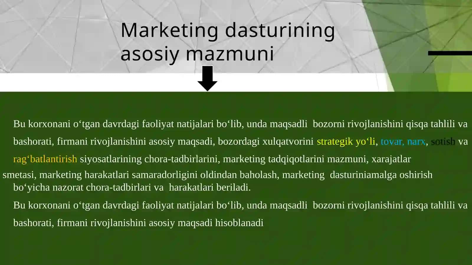 Marketing dasturi 4