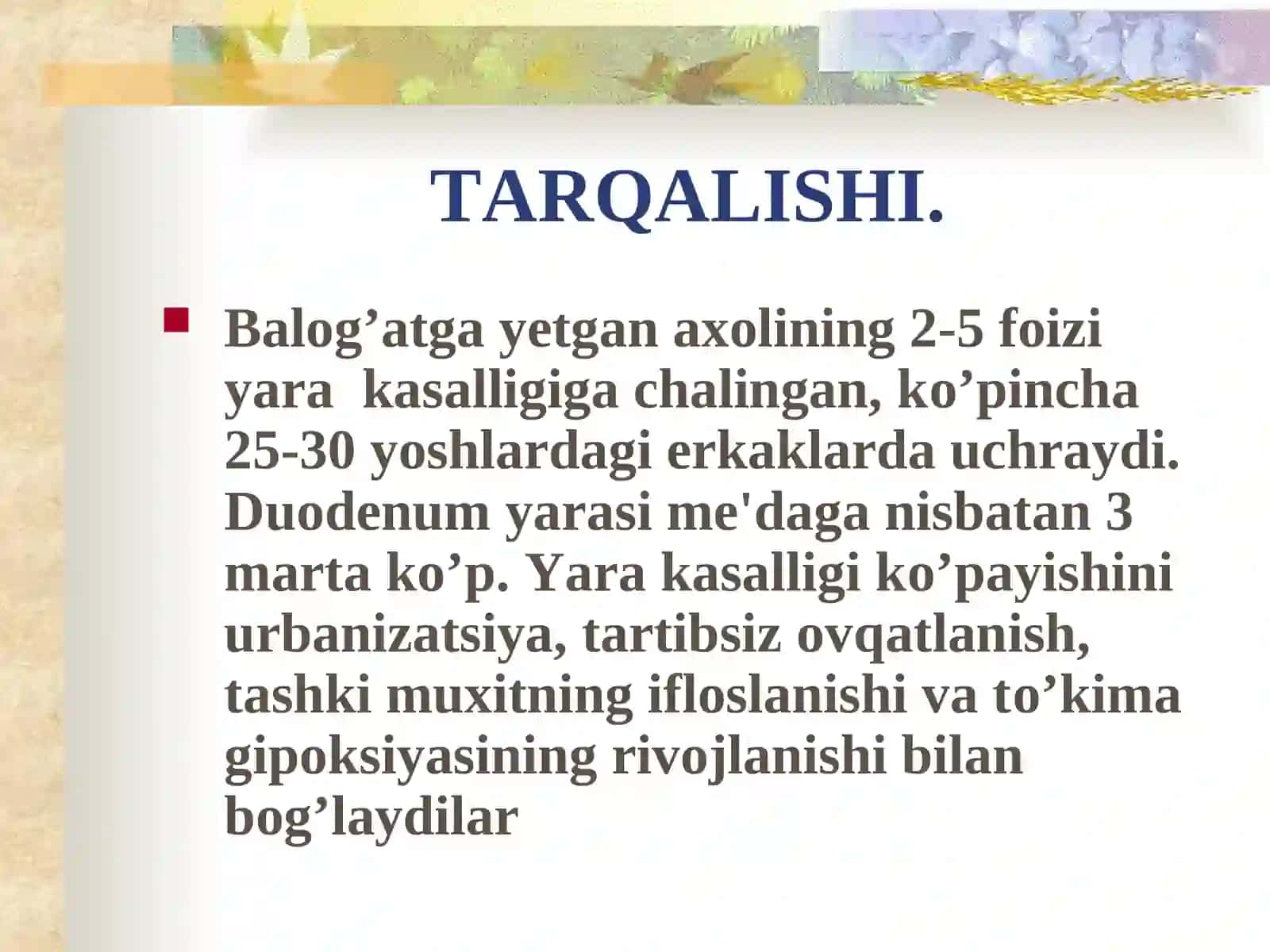 ME’DA VAO‘N IKKIBARMOQLIICHAK YARAKASALLIGI 4
