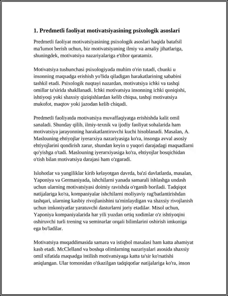 Predmetli faoliyat motivatsiyasining psixologik asoslari 4