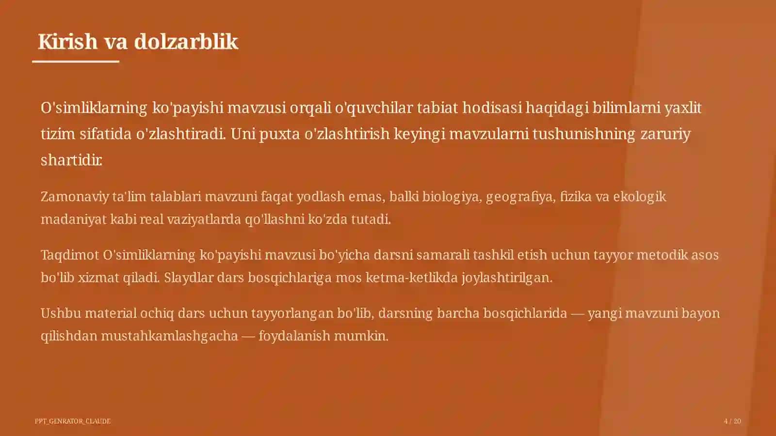 O'simliklarning ko'payishi (3-sinf) 4