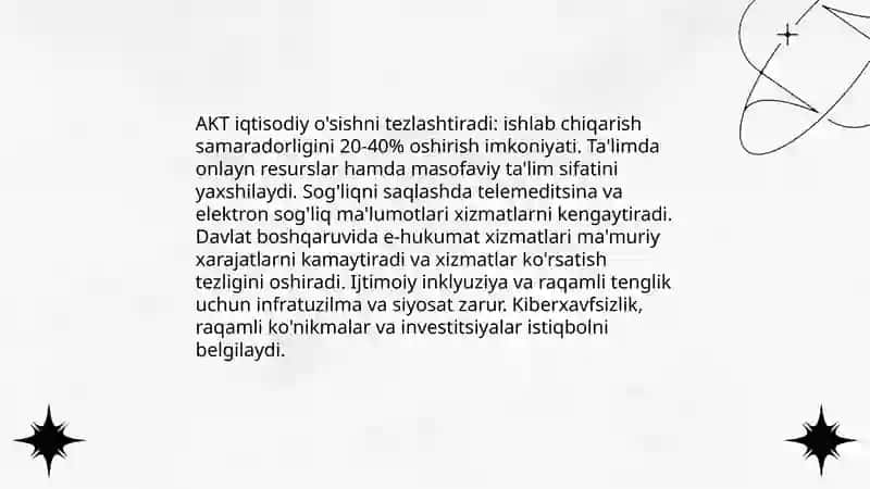 Axborotlashgan jamiyat va uning istiqbollari 4
