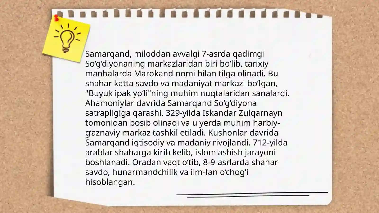 Samarqandning kelib chiqish tarixi 4