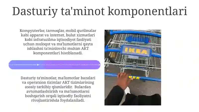 Iqtisodiyotda axborot kommunikatsiya texnologiyalari va tizimlar fanning tarkibiy qismlari 4