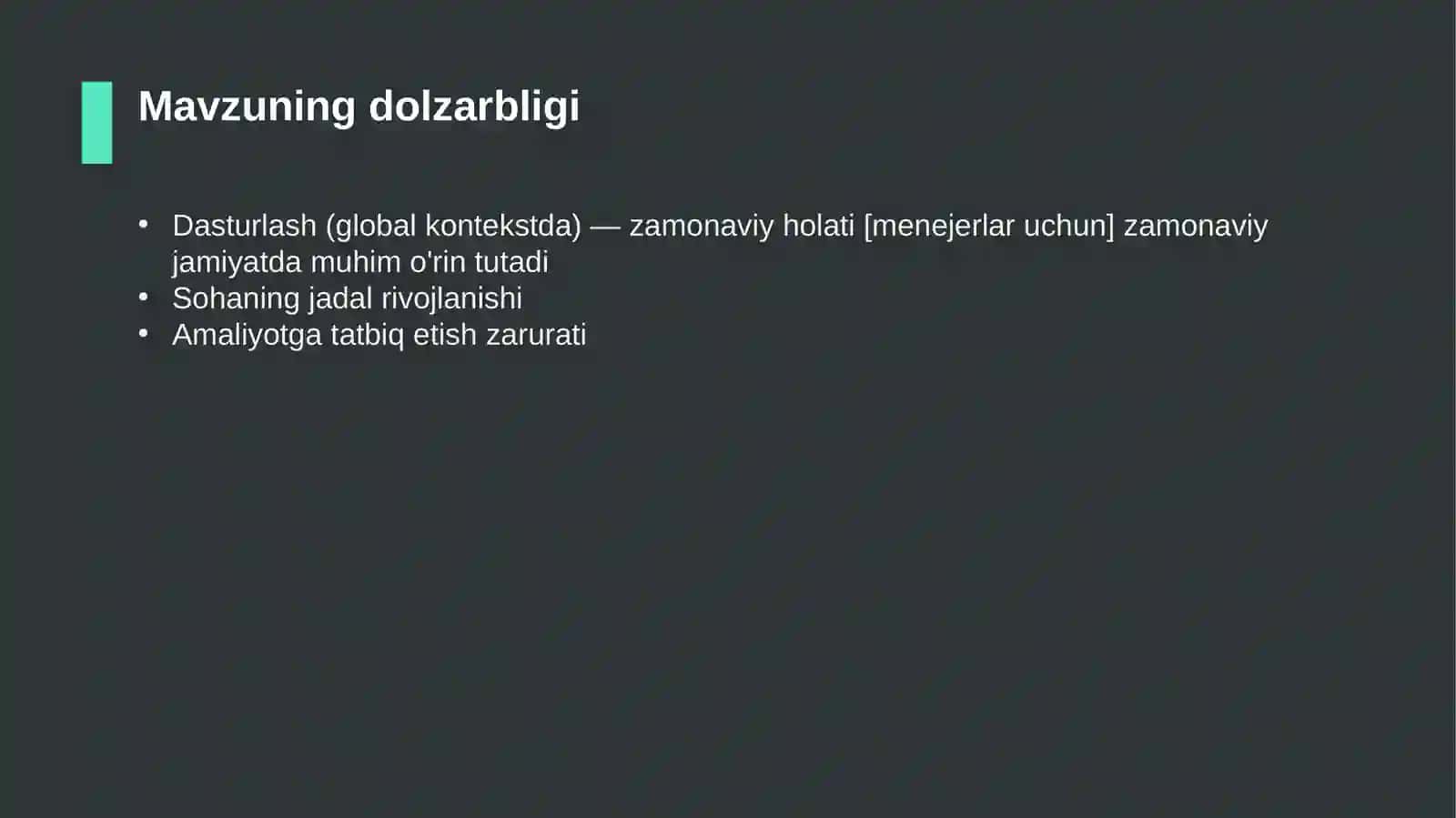 Dasturlash (global kontekstda) — zamonaviy holati [menejerlar uchun] 4