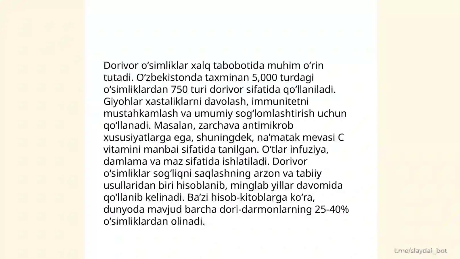 Shifobaxsh giyohlar va ularning turlari 4